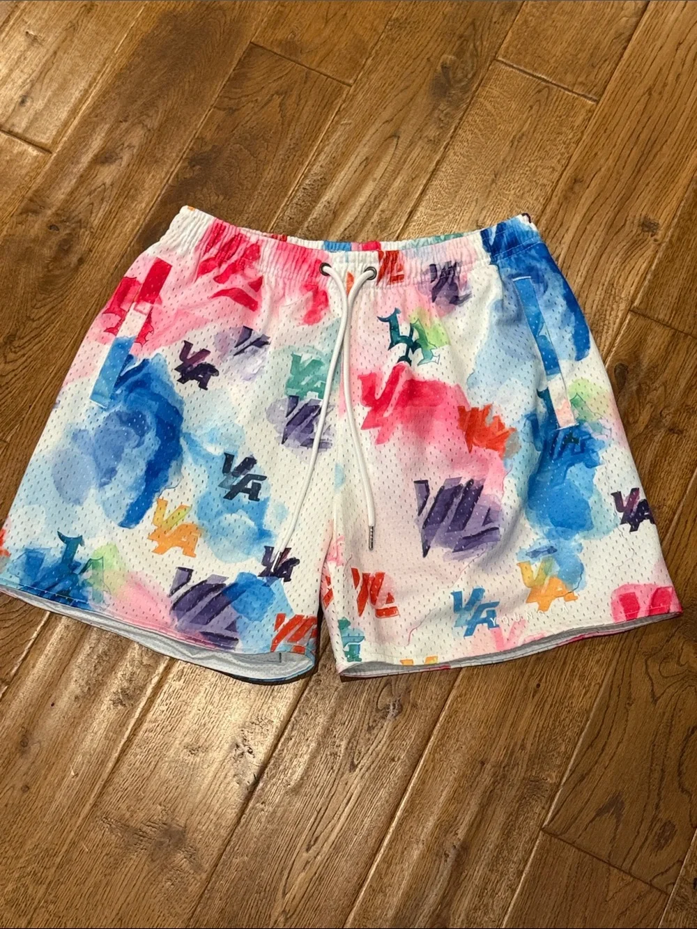 YoungLA Los Angeles 141 The Block Party color block shorts